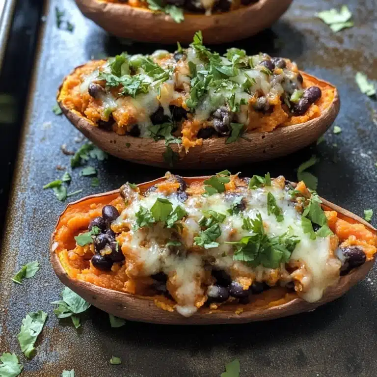 High-Protein Sweet Potato Boats Recipe