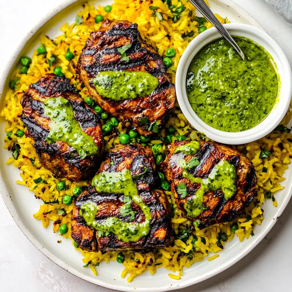 Peruvian Chicken and Rice with Green Sauce Recipe - Recipe Image