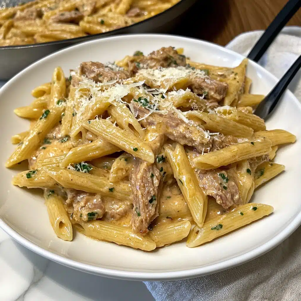 Garlic Parmesan Chicken and Pasta Recipe - Recipe Image