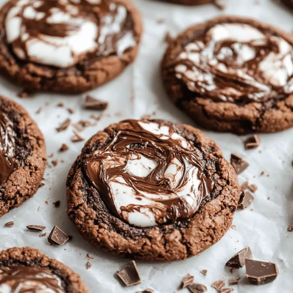 Chocolate Marshmallow Swirl Cookies Recipe - Recipe Image