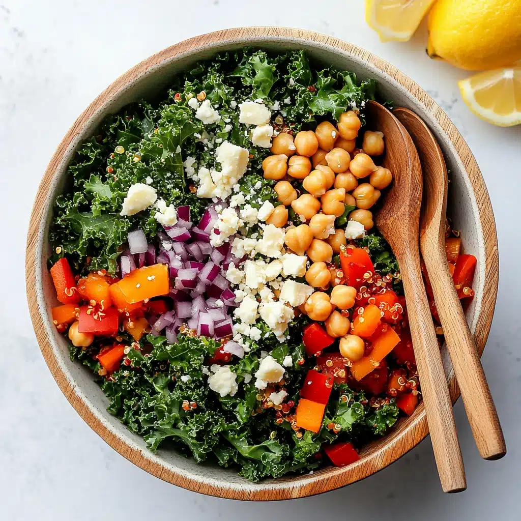 Kale Quinoa Chickpea Salad Recipe - Recipe Image