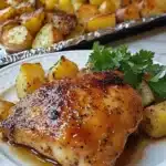 Sheet Pan Honey Garlic Chicken and Potatoes Recipe