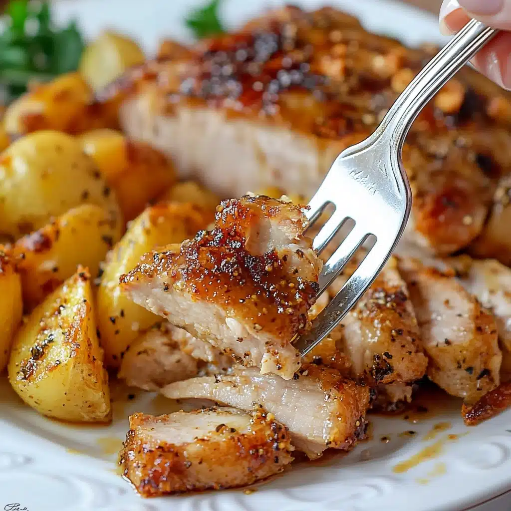 Sheet Pan Honey Garlic Chicken and Potatoes Recipe - Recipe Image