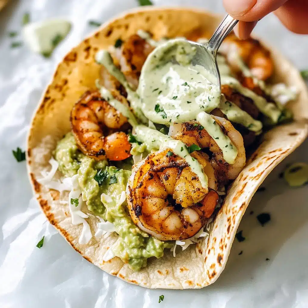 Spicy Shrimp Tacos with Garlic Cilantro Lime Slaw Recipe - Recipe Image