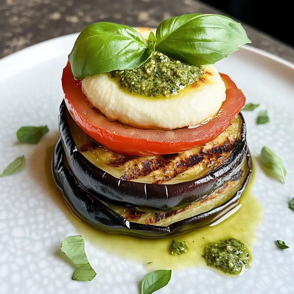 Grilled Eggplant Caprese Recipe - Recipe Image