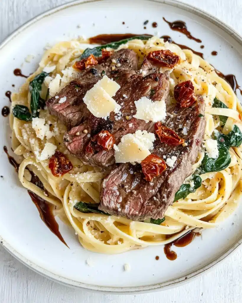 Olive Garden Steak Gorgonzola with Creamy Alfredo Sauce Recipe