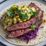 Grilled Steak Tacos with Corn Elote Recipe