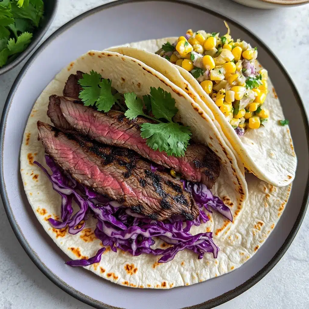 Grilled Steak Tacos with Corn Elote Recipe - Recipe Image