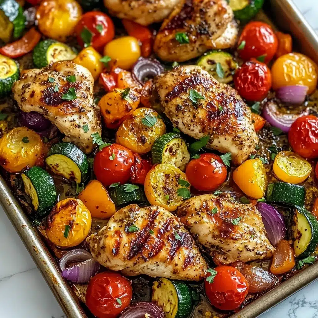 Balsamic Glazed Chicken and Veggies (Sheet Pan) Recipe - Recipe Image