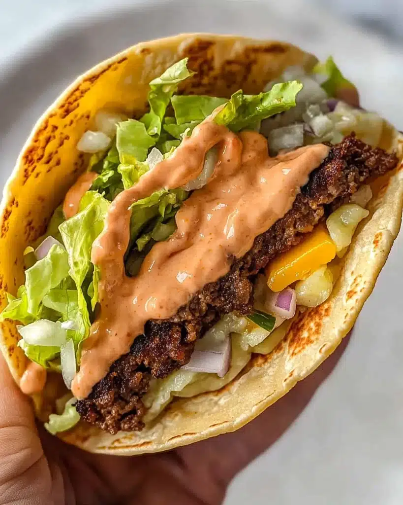 Smash Burger Tacos Recipe