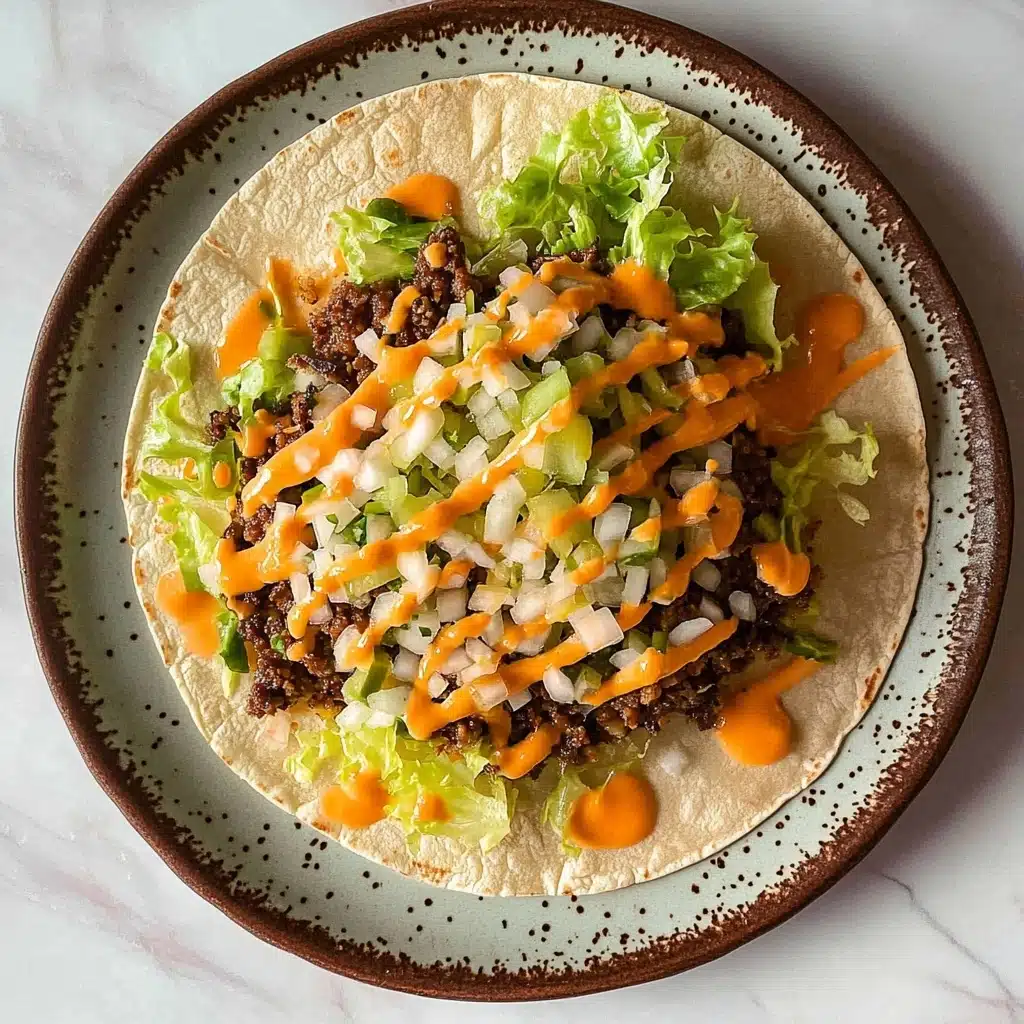 Smash Burger Tacos Recipe - Recipe Image
