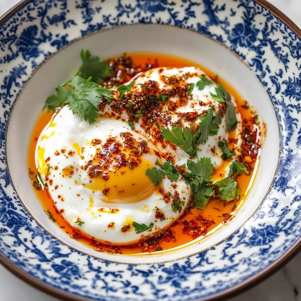 Cilbir: Turkish Eggs in Garlicky Yogurt Sauce Recipe - Recipe Image