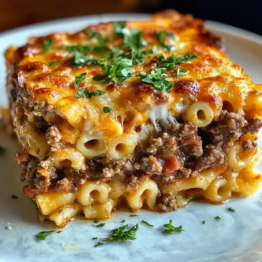 Mac and Cheese Meatloaf Casserole Recipe - Recipe Image