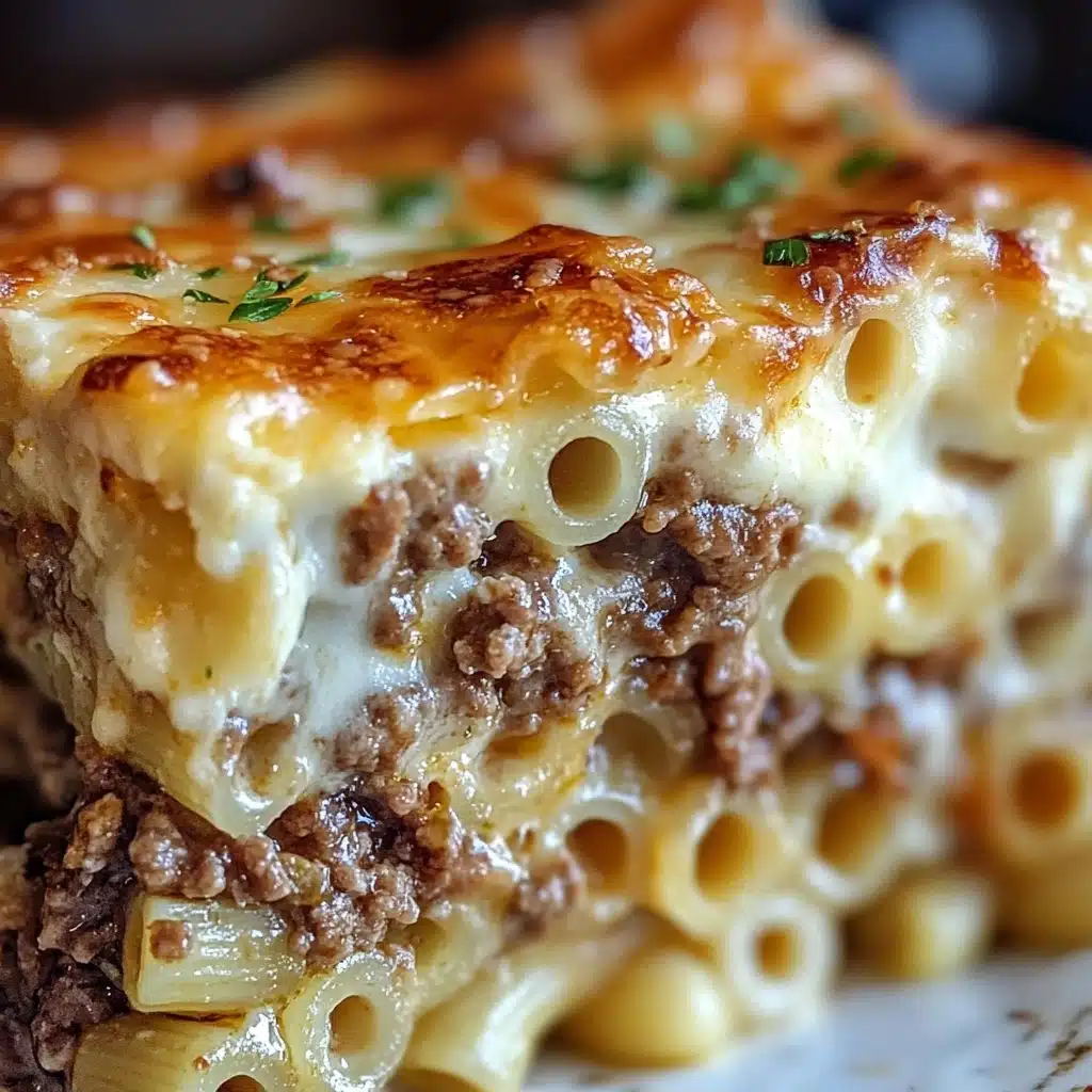Mac and Cheese Meatloaf Casserole Recipe - Recipe Image
