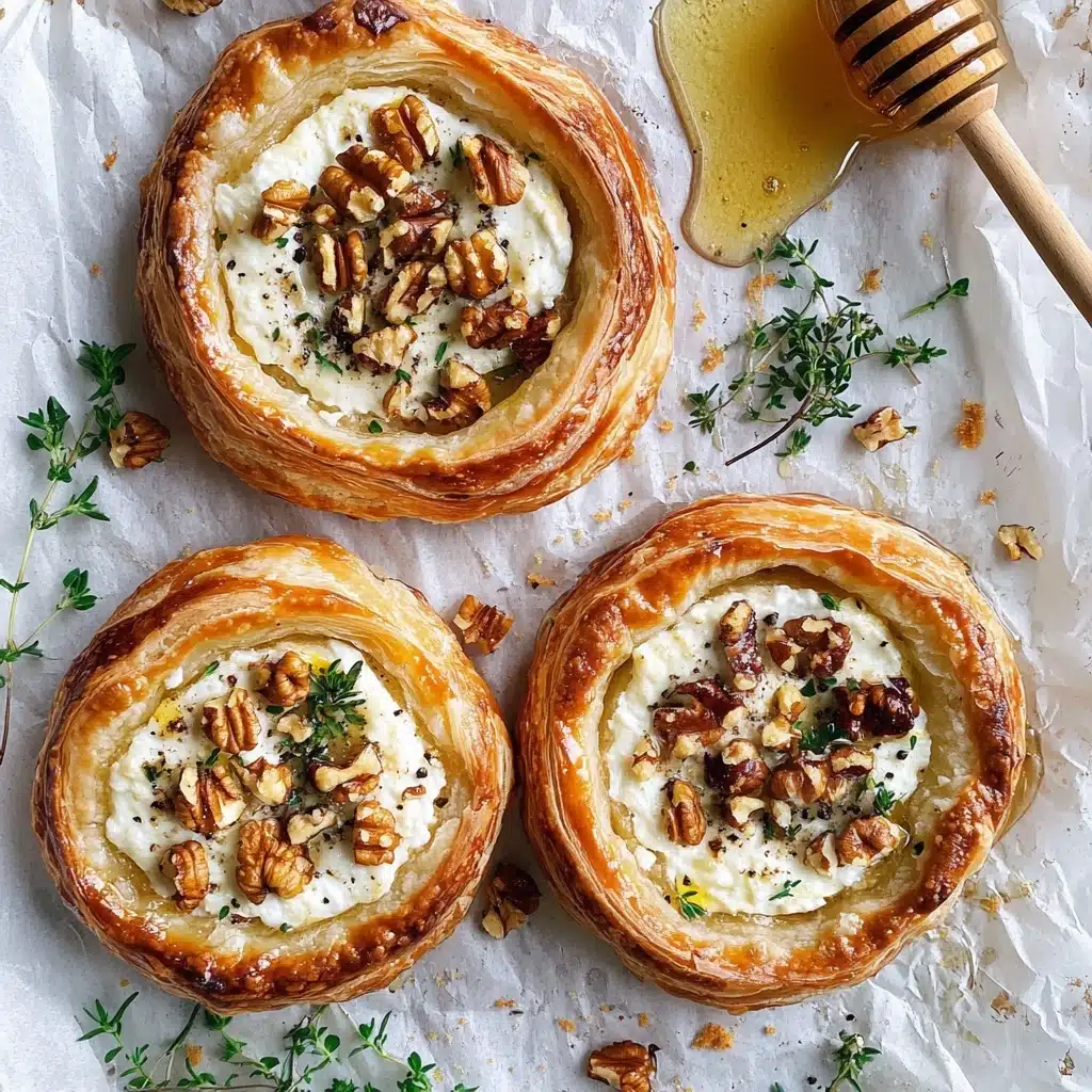 Goat Cheese and Walnut Tarts Recipe - Recipe Image