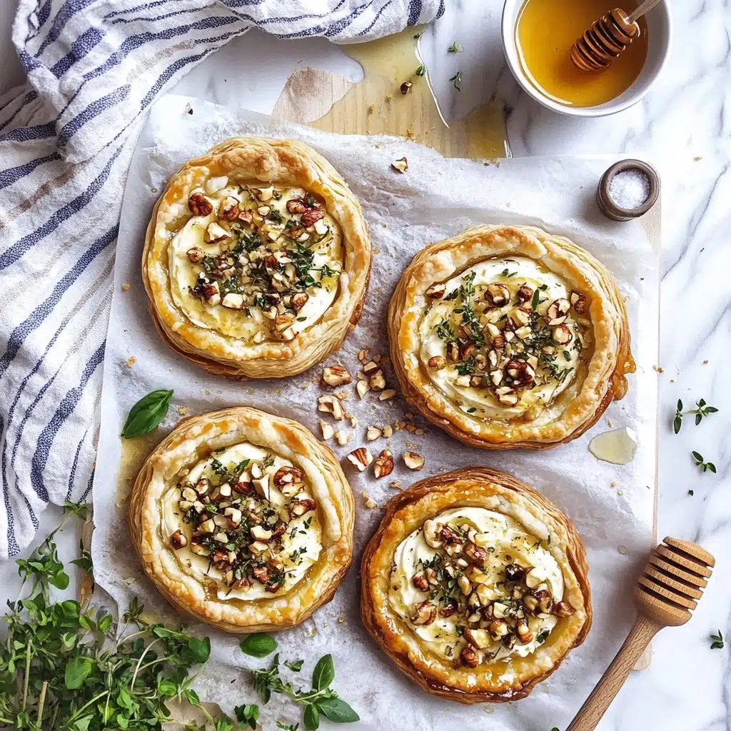 Goat Cheese and Walnut Tarts Recipe - Recipe Image