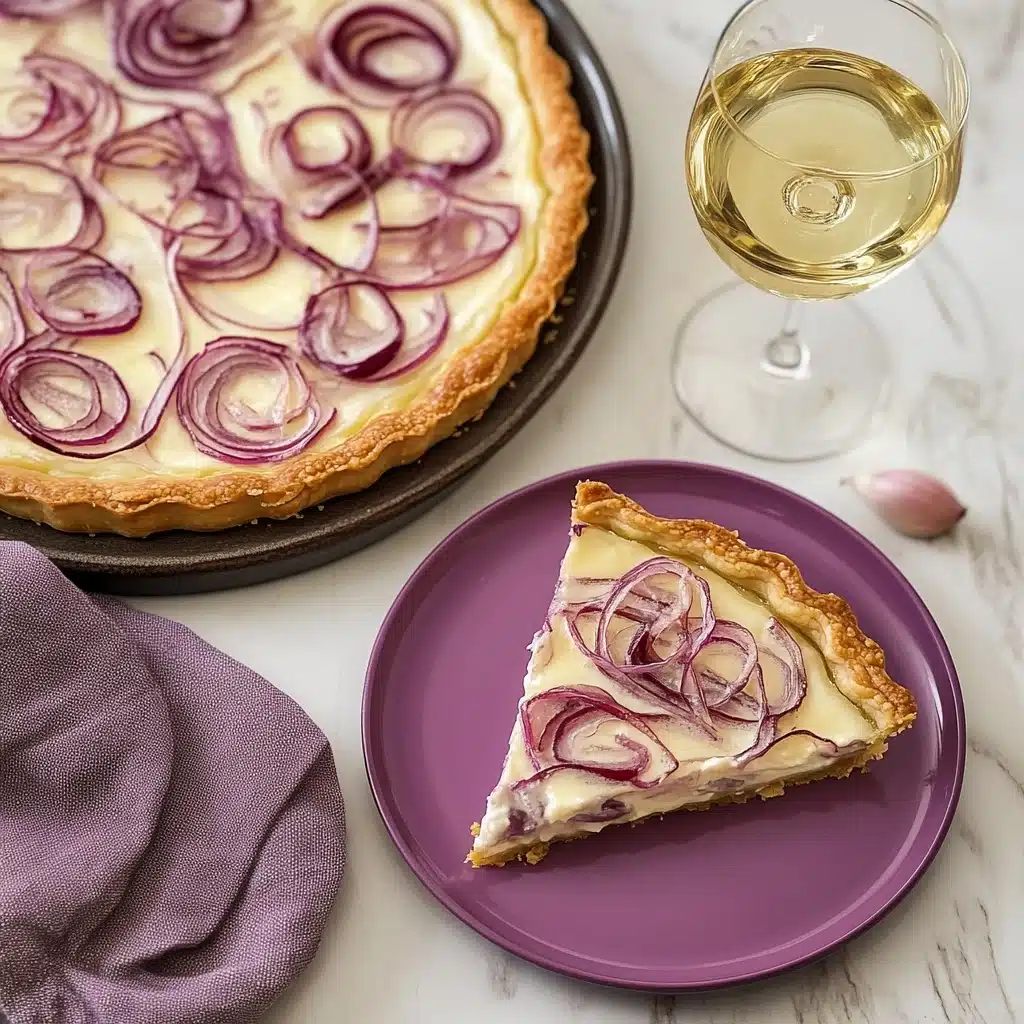 Onion Cottage Cheese Tart Recipe - Recipe Image