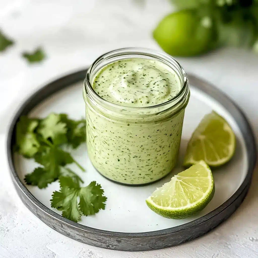 Creamy Garlic Lime Cilantro Sauce Recipe - Recipe Image