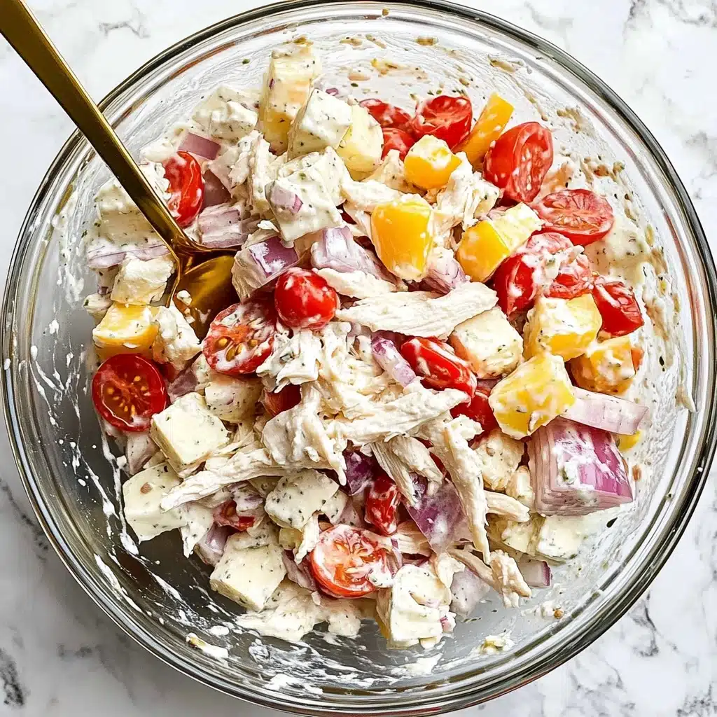 Italian Grinder Chicken Salad Recipe - Recipe Image