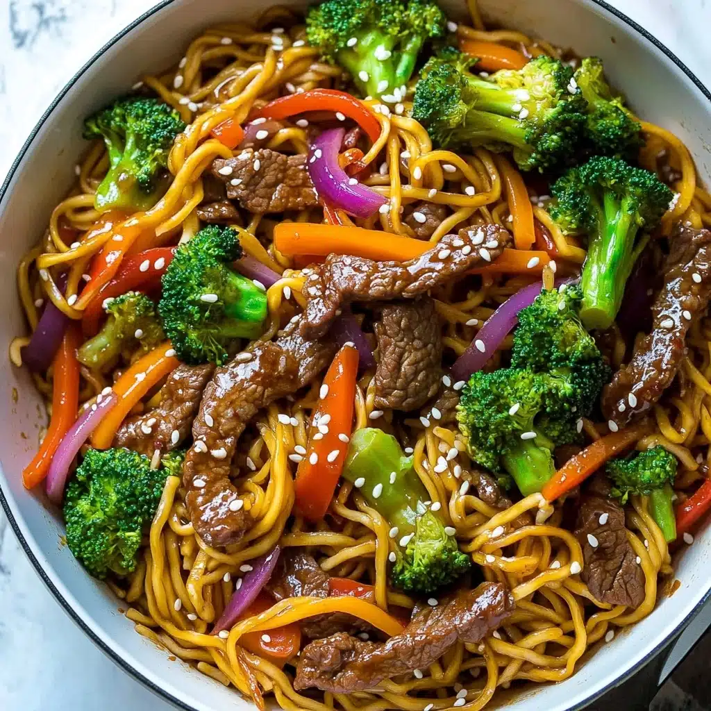 Skinny Mongolian Beef Noodles Recipe - Recipe Image