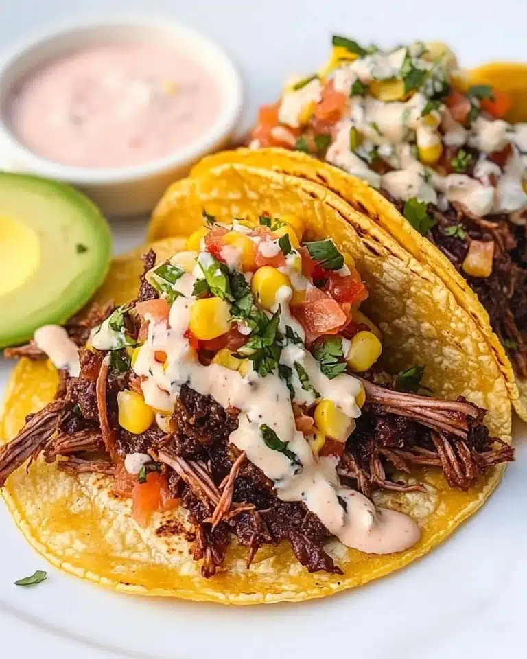 Smoked Shredded Beef Tacos Recipe