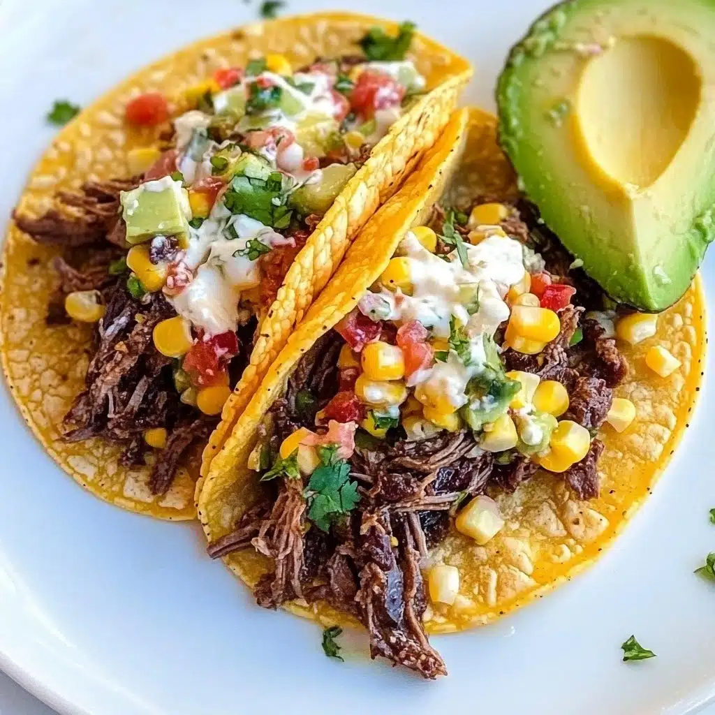 Smoked Shredded Beef Tacos Recipe - Recipe Image