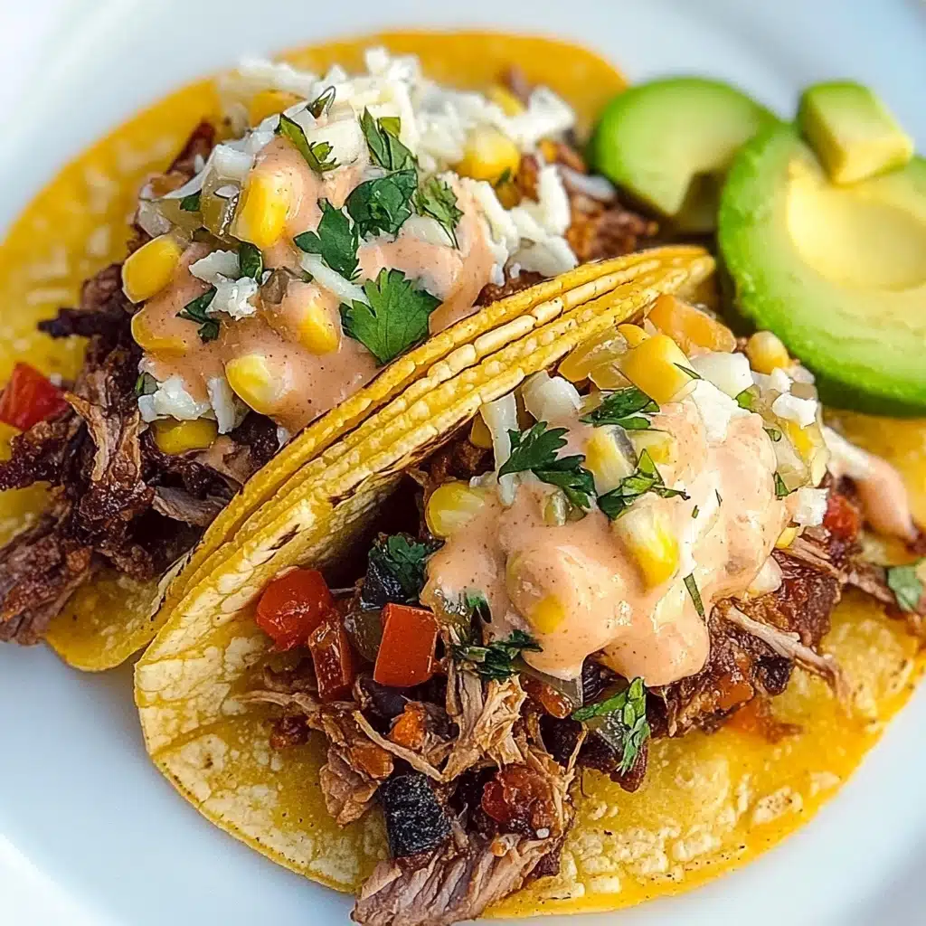 Smoked Shredded Beef Tacos Recipe - Recipe Image