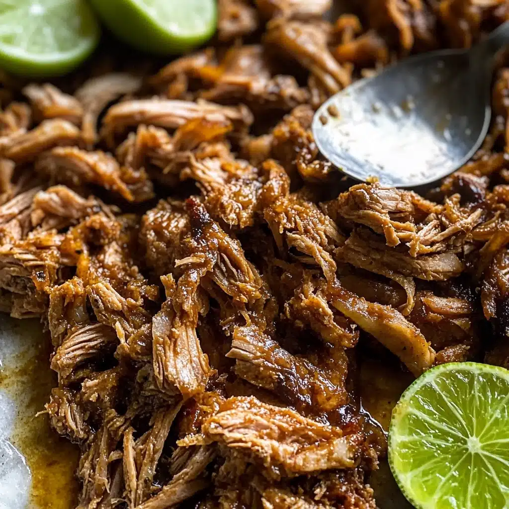 Instant Pot Crispy Carnitas with Chipotle Peach Salsa Recipe - Recipe Image