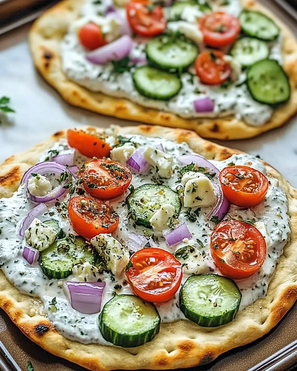 Tzatziki Chicken Pizza Recipe
