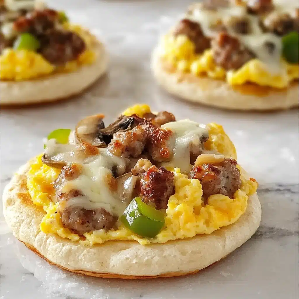 English Muffin Breakfast Pizza Recipe - Recipe Image