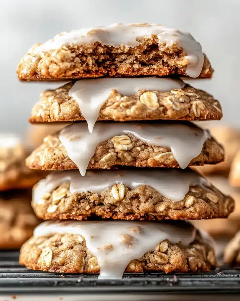 Seriously Thick & Chewy Chai Oatmeal Cookies with Maple Glaze Recipe
