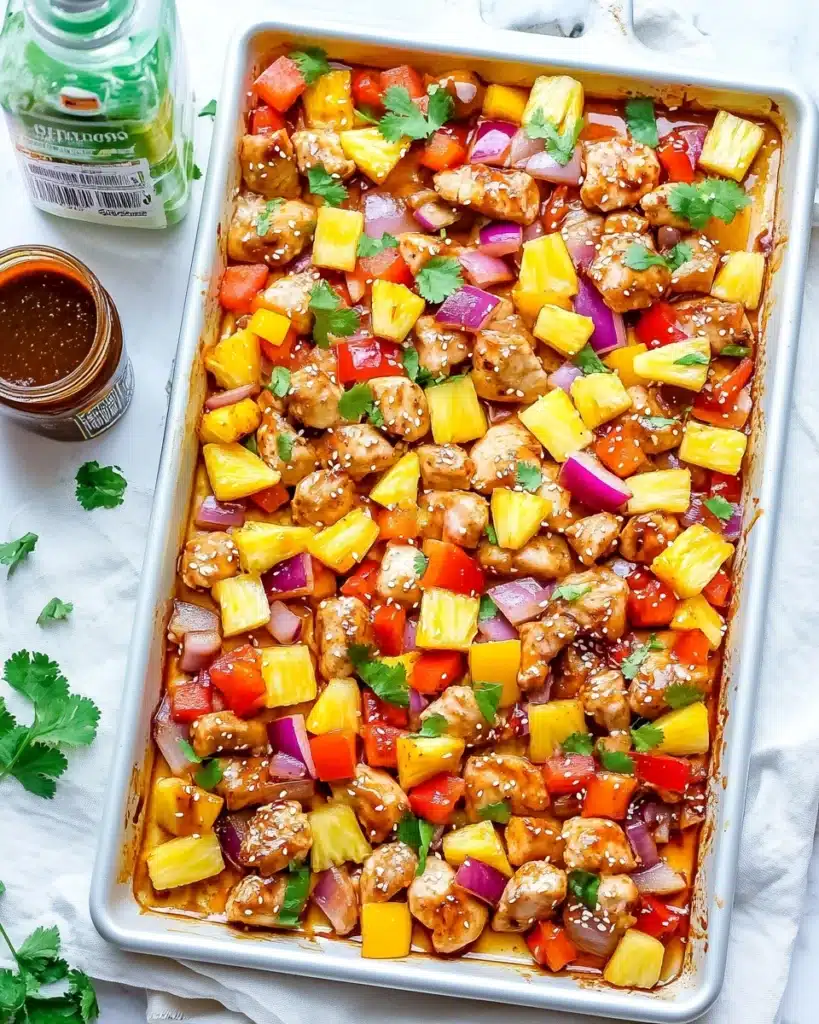 Hawaiian Chicken Sheet Pan Meal Recipe