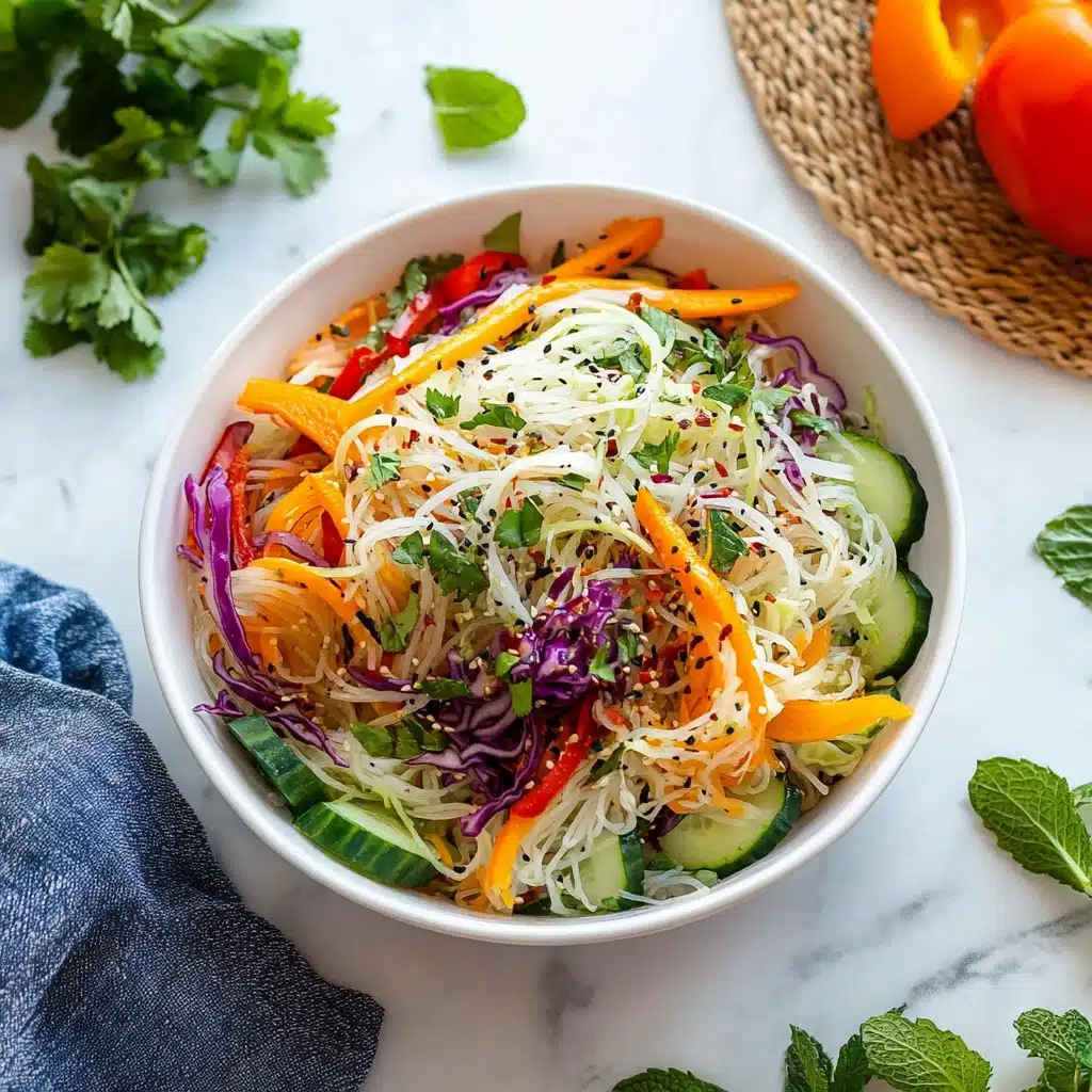 Spring Roll Salad with Spicy Ginger Dressing Recipe - Recipe Image