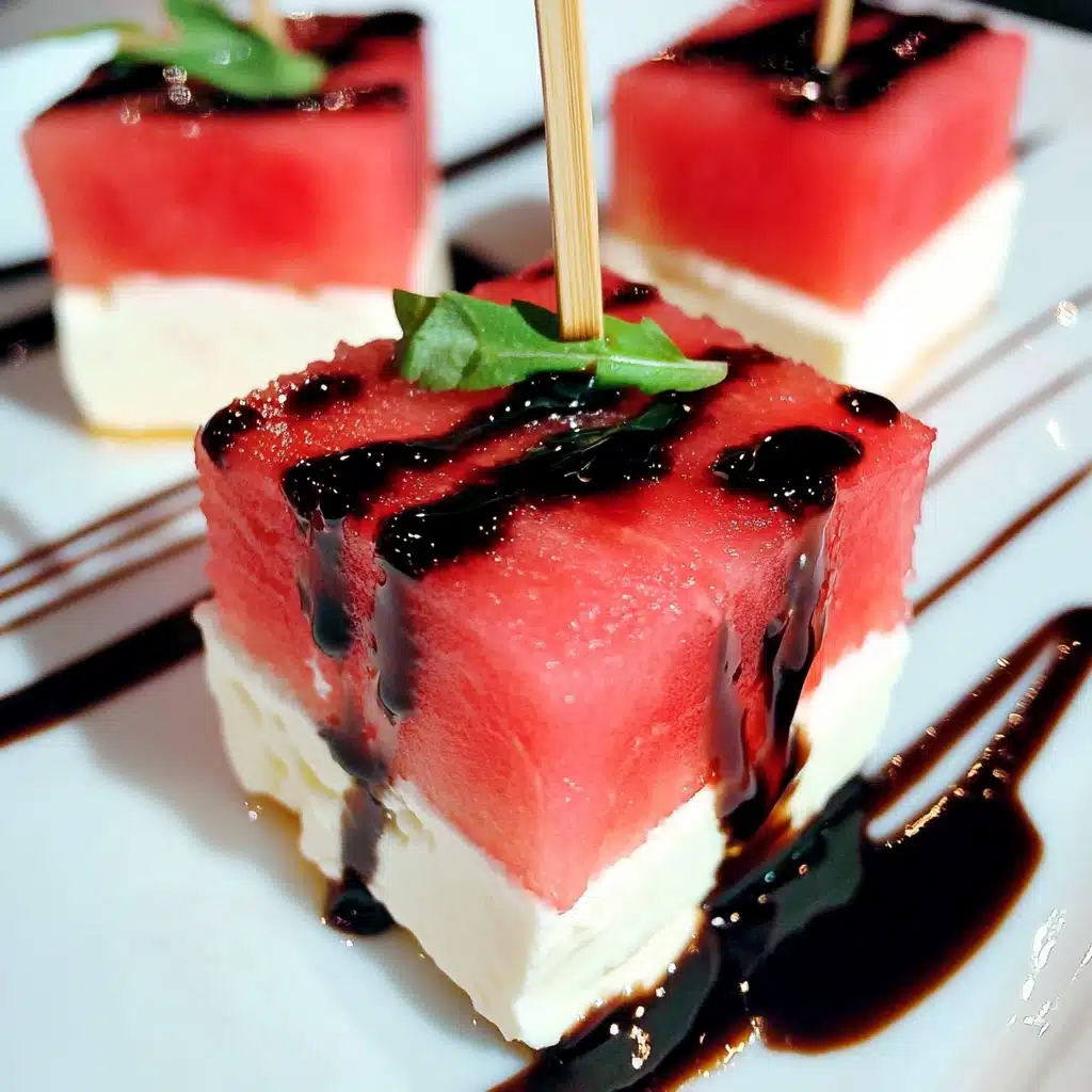 Watermelon Feta Appetizer Bites Recipe - Recipe Image