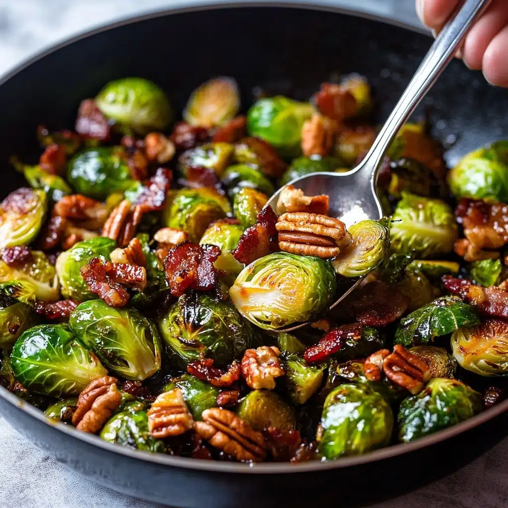 Brussels Sprouts in Maple Bourbon Sauce Recipe - Recipe Image