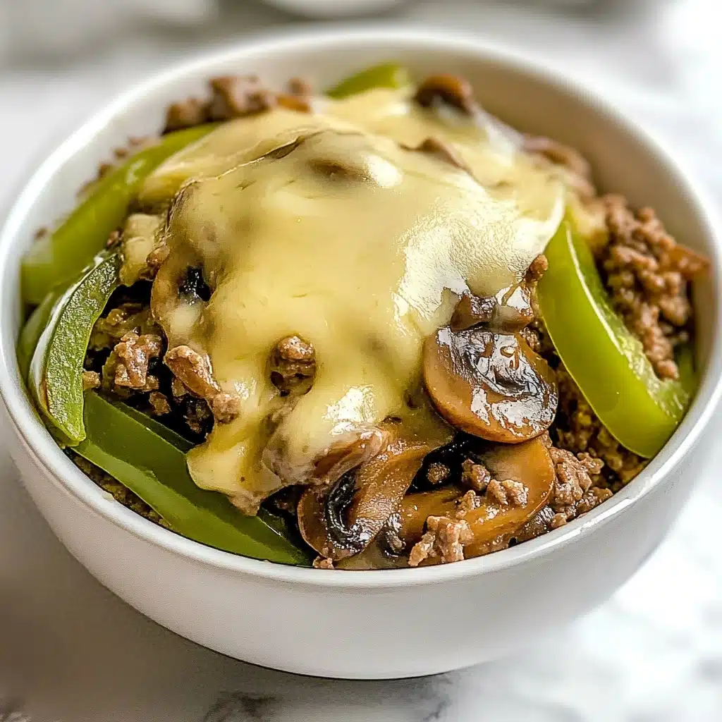 Philly Cheesesteak Bowls Recipe - Recipe Image