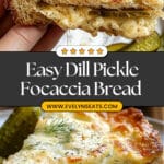 Dill Pickle Focaccia Bread Recipe
