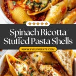 Spinach and Ricotta Stuffed Pasta Shells Recipe