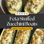 Feta Cheese Stuffed Zucchini Recipe