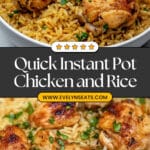 Instant Pot Chicken Thighs and Rice Recipe