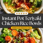 Instant Pot Teriyaki Chicken Rice Bowls Recipe