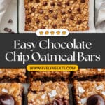 Healthy Chocolate Chip Oatmeal Bars Recipe