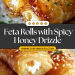 Oven Fried Feta Rolls with Chili Honey Recipe