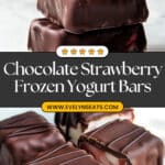 Chocolate Strawberry Frozen Yogurt Bars Recipe