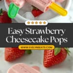 Homemade Strawberry Cheesecake Popsicles Recipe