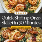 Creamy Shrimp Orzo with Sun-Dried Tomatoes and Spinach Recipe