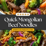 Skinny Mongolian Beef Noodles Recipe
