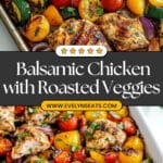Balsamic Glazed Chicken and Veggies (Sheet Pan) Recipe