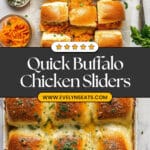 Sheet Pan Buffalo Chicken Sliders Recipe