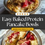 Baked Protein Pancake Bowls Recipe